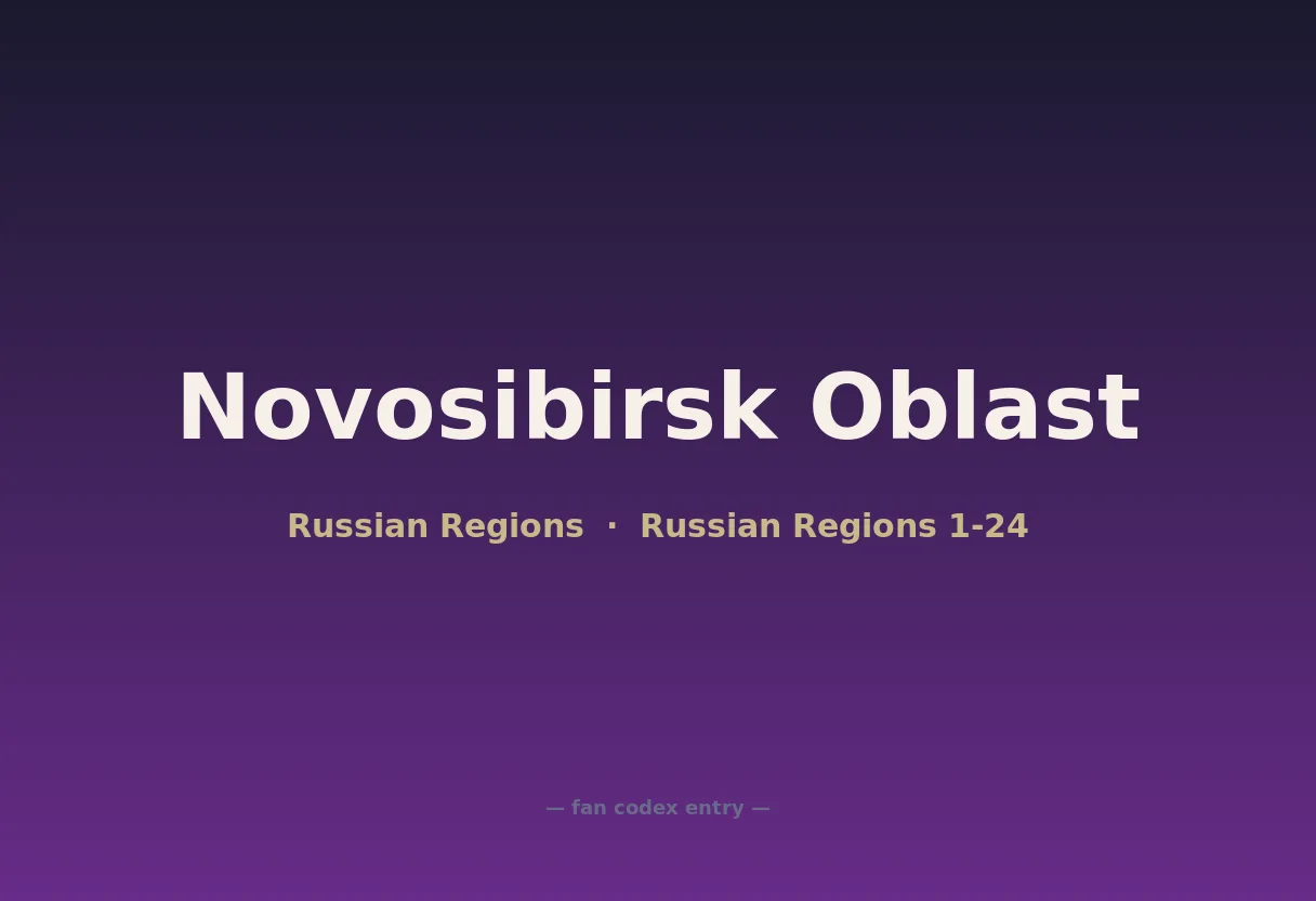 Novosibirsk Oblast